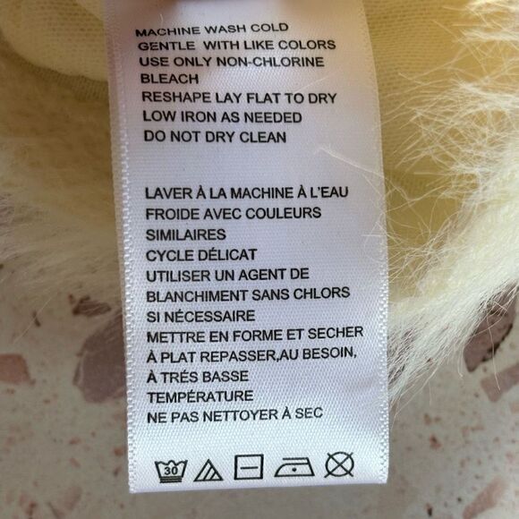 Urban Outfitters fuzzy fur tank cami ivory new - Picture 8 of 9